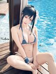 Bikini - Hane Ame Tifa Swimsuit - Hane Photos Ame Swimsuit Tifa Cosplay