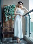 Asian - Qiuhekeji 091 White Dress - Photos White 091 Dress Qiuhekeji Chinese